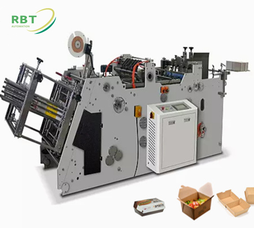 Servo motor burger box making machine